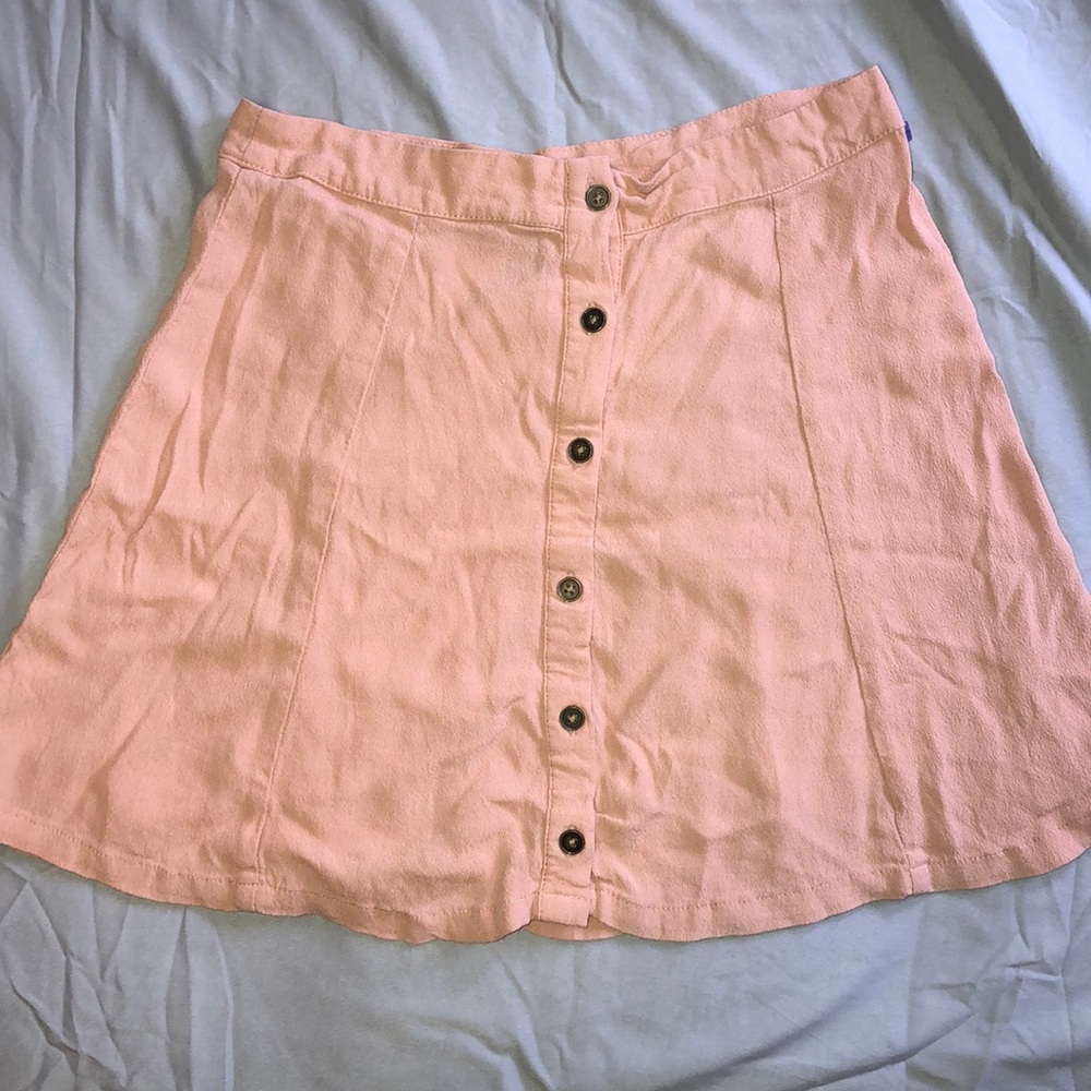 Forever 21 Baby Pink button up skirt
